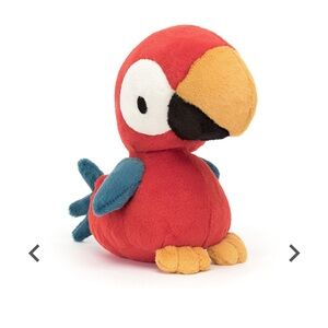 Jellycat Red and Blue Parrot Plush